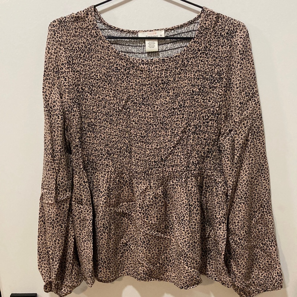 Women’s Urban Romantics Medium Cheetah Print long sleeve